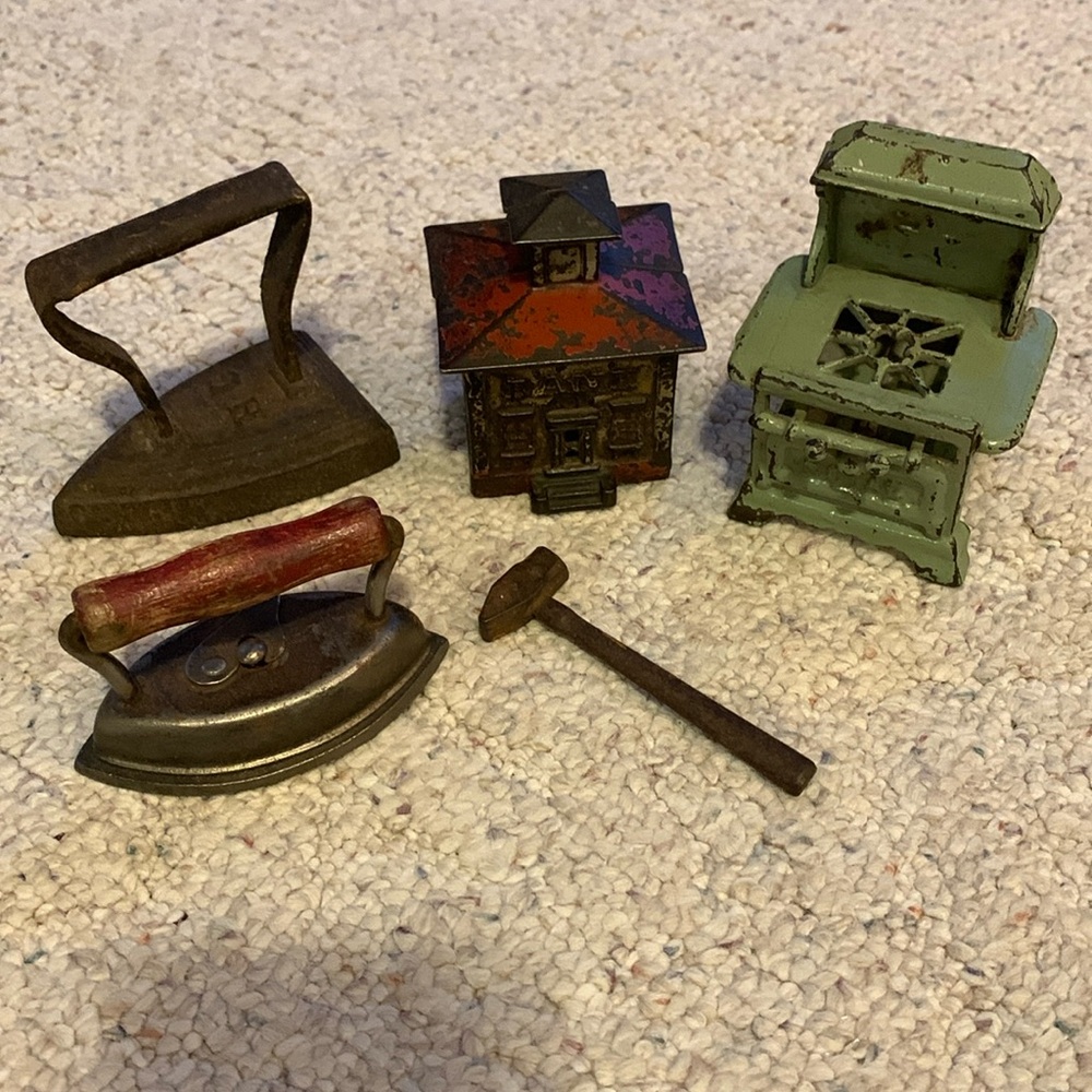 Vintage cast iron miniatures